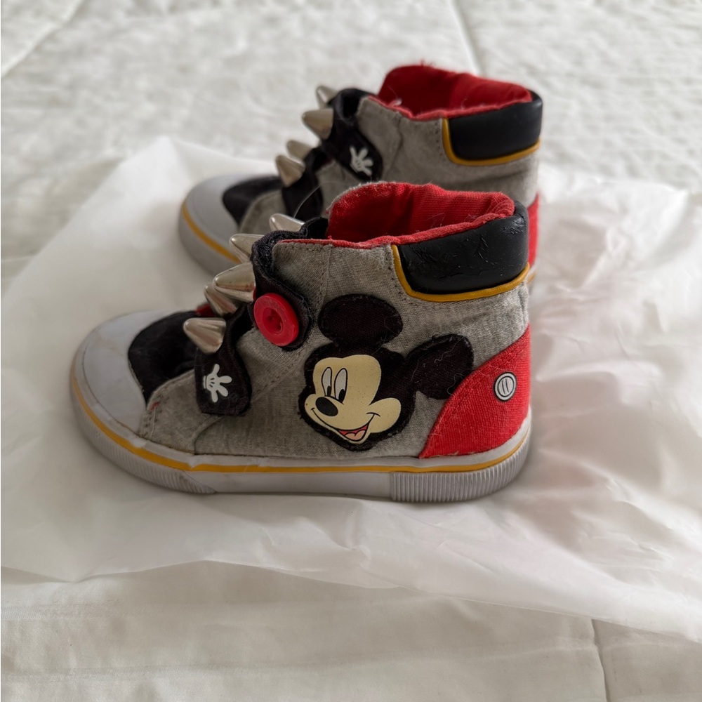Disney Mickey Mouse Kids Sneakers - Black, Red, and Gray